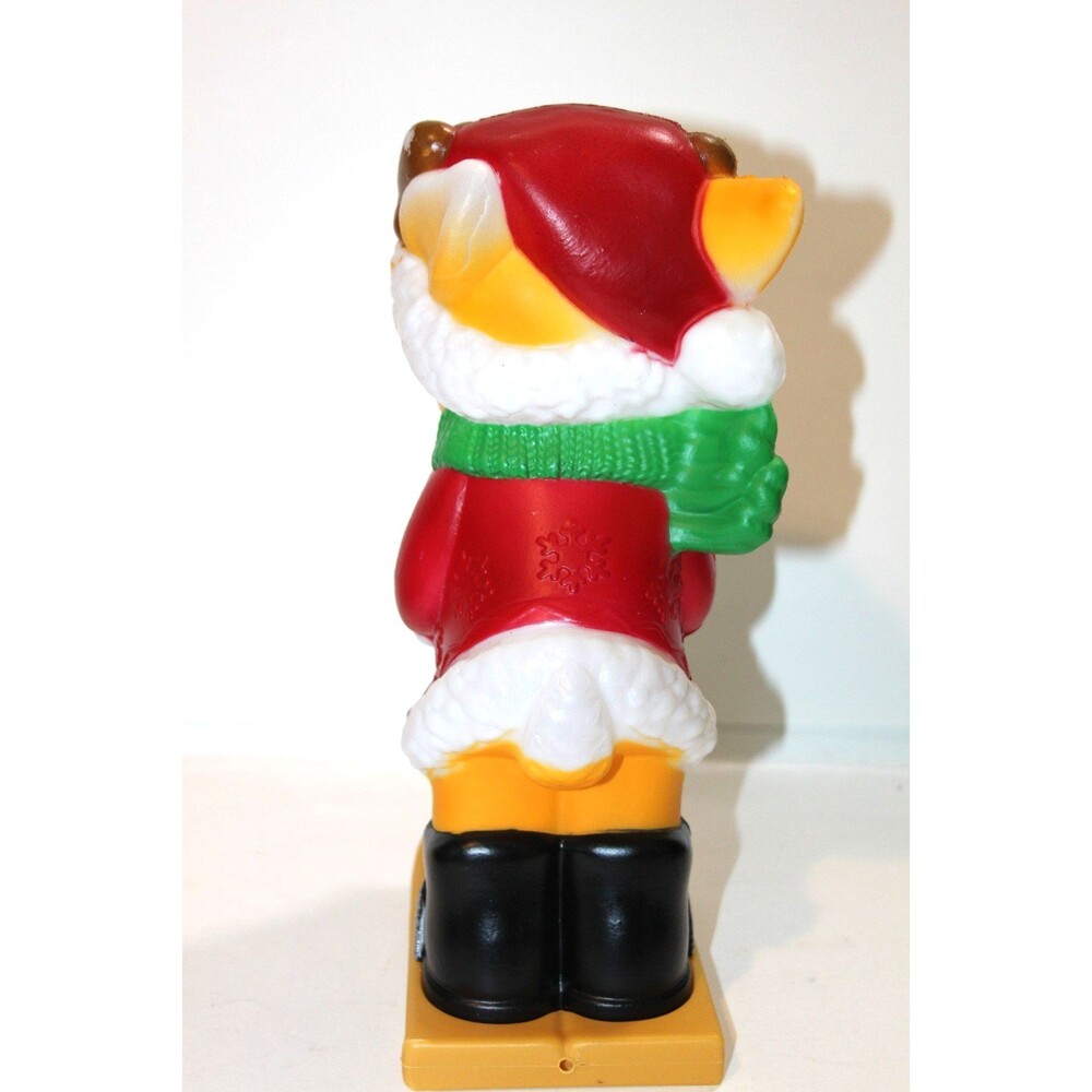 Reindeer Blow Mold 11” Table Top Light Up Battery Operated Christmas 2024 Decor - Picture 5 of 13